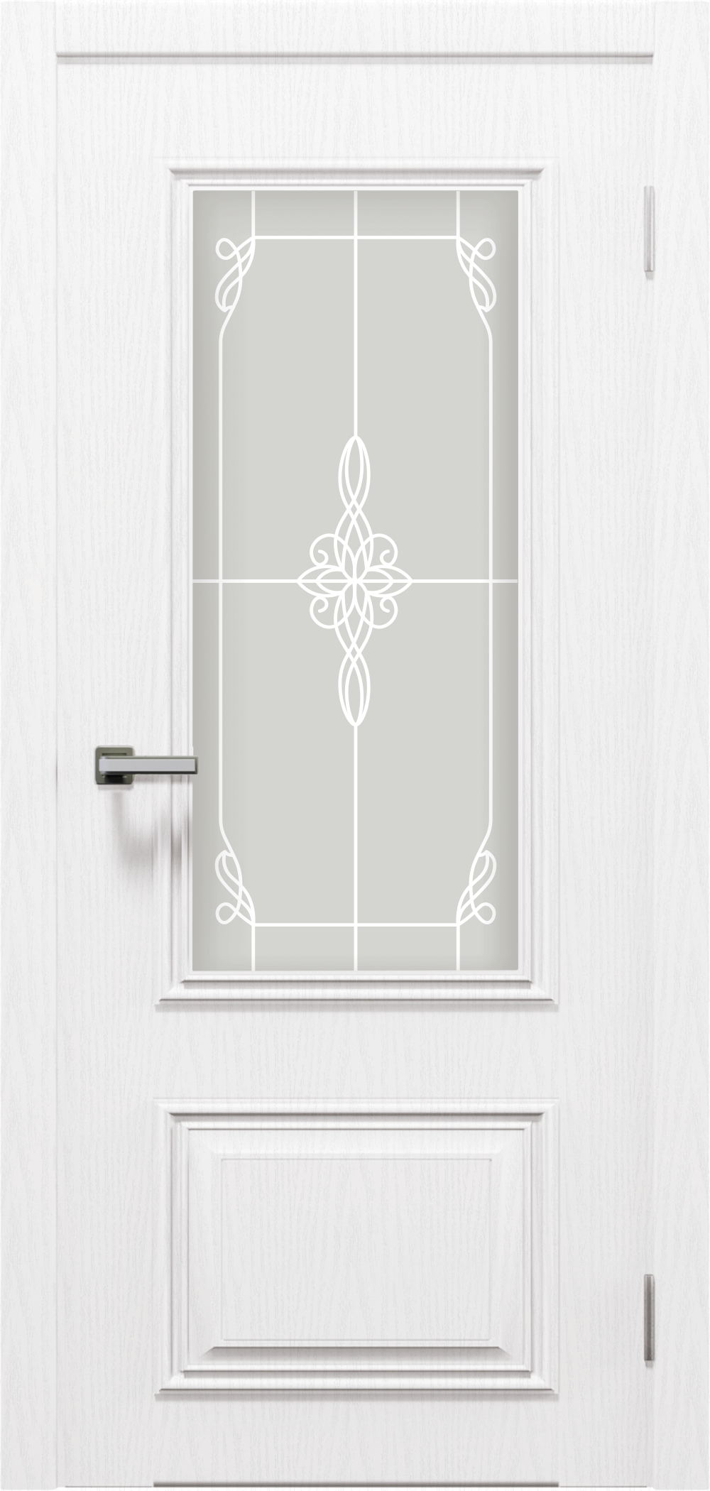 Имидж Ясень белый ДО (Витражное стекло) 80