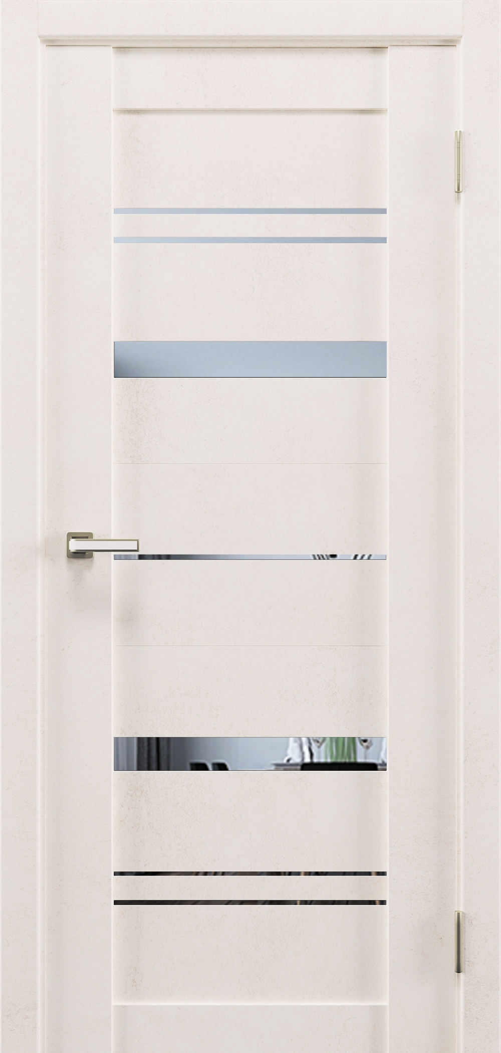 Ривьера 20 Крем бетон/Зеркало 80 (657)